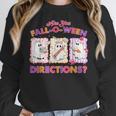Are You Fall-O-Ween Directions Halloween Teacher Ghost Women Crewneck Sweatshirt, funny design Are You Fall-O-Ween Directions Halloween Teacher Ghost Women Crewneck Sweatshirt, funny design