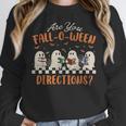 Are You Fall-O-Ween Directions Halloween TeacherGhost Book Women Crewneck Sweatshirt, funny design Are You Fall-O-Ween Directions Halloween TeacherGhost Book Women Crewneck Sweatshirt, funny design