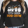 Fifth Grade Boo Crew Halloween Teacher Costume Women Crewneck Sweatshirt, funny design