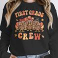 First Grade Crew Thanksgiving Fall Teacher 1st Grade Team Women Crewneck Sweatshirt, First Grade Teacher Gifts, funny design First Grade Crew Thanksgiving Fall Teacher 1st Grade Team Women Crewneck Sweatshirt, First Grade Teacher Gifts, funny design