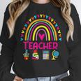 Future Kids Career Teacher Rainbow Boy Girl Graduations Women Crewneck Sweatshirt, Future Teacher Gifts, funny design