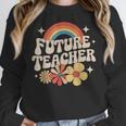 Future Teacher Kids Youth Girls Rainbow Pre-k Kindergarten Women Crewneck Sweatshirt, Future Teacher Gifts, funny design