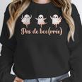 Ghost Ballet Dancer Halloween Dance Teacher Pas De Boo-Rée Women Crewneck Sweatshirt, funny design Ghost Ballet Dancer Halloween Dance Teacher Pas De Boo-Rée Women Crewneck Sweatshirt, funny design