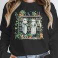 Ghost Plant Library Halloween Reading Books Teacher Vintage Women Crewneck Sweatshirt, funny design Ghost Plant Library Halloween Reading Books Teacher Vintage Women Crewneck Sweatshirt, funny design