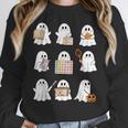 Ghost Speech Therapy Teacher Spooky Season Halloween Women Crewneck Sweatshirt, funny design Ghost Speech Therapy Teacher Spooky Season Halloween Women Crewneck Sweatshirt, funny design