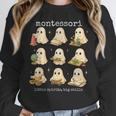 Ghosts Halloween Montessori Teacher Educator Costume Women Crewneck Sweatshirt, funny design Ghosts Halloween Montessori Teacher Educator Costume Women Crewneck Sweatshirt, funny design
