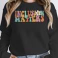 Gnoovy Vintage Inclusion Matters Special Education Teacher Women Crewneck Sweatshirt, funny design