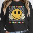 You All Gonna Learn Today Shirt Retro Groovy Teacher Life Women Crewneck Sweatshirt, Groovy Teacher Gifts, funny design You All Gonna Learn Today Shirt Retro Groovy Teacher Life Women Crewneck Sweatshirt, Groovy Teacher Gifts, funny design