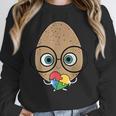 The Good Egg Teacher Halloween Costume Food Group Cute Women Crewneck Sweatshirt, funny design