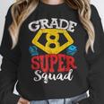 Grade 8 Super Squad Superhero Teacher Team Women Crewneck Sweatshirt, Super Teacher Gifts, funny design