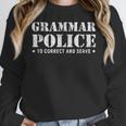 Grammar Police T Shirt English Teacher Women Crewneck Sweatshirt, English Teacher Gifts, funny design Grammar Police T Shirt English Teacher Women Crewneck Sweatshirt, English Teacher Gifts, funny design