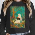 Groovy Ghost Reading Book Cat Halloween Ghost Teacher Women Crewneck Sweatshirt, Groovy Teacher Gifts, funny design Groovy Ghost Reading Book Cat Halloween Ghost Teacher Women Crewneck Sweatshirt, Groovy Teacher Gifts, funny design