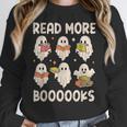 Groovy Halloween Ghost Read More Boooooks Librarian Teacher For Men Women Kids Women Crewneck Sweatshirt, Groovy Teacher Gifts, funny design Groovy Halloween Ghost Read More Boooooks Librarian Teacher For Men Women Kids Women Crewneck Sweatshirt, Groovy Teacher Gifts, funny design