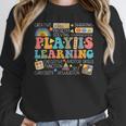 Groovy Play Is Learning Kindergarten Teacher Appreciation Women Crewneck Sweatshirt, Groovy Teacher Gifts, funny design Groovy Play Is Learning Kindergarten Teacher Appreciation Women Crewneck Sweatshirt, Groovy Teacher Gifts, funny design