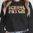 Groovy Retro School Psych Teacher School Psychologist For Men Women Girls Kids Women Crewneck Sweatshirt, Groovy Teacher Gifts, funny design