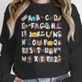 Halloween Alphabet ABCs Learning Kindergarten Teacher Men Women Kids Women Crewneck Sweatshirt, funny design