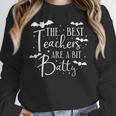 Halloween Best Teachers Are A Bit Batty Spooky Bats Women Crewneck Sweatshirt, funny design Halloween Best Teachers Are A Bit Batty Spooky Bats Women Crewneck Sweatshirt, funny design