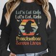 Halloween Lets Eat Kids English Teacher Costume Women Women Crewneck Sweatshirt, English Teacher Gifts, funny design