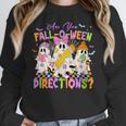 Halloween Floral Ghost Teacher Are You Falloween Directions Women Crewneck Sweatshirt, funny design Halloween Floral Ghost Teacher Are You Falloween Directions Women Crewneck Sweatshirt, funny design