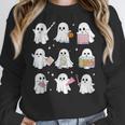 Halloween Ghost Speech Therapy SLP Fall Teacher Tee Women Crewneck Sweatshirt, funny design Halloween Ghost Speech Therapy SLP Fall Teacher Tee Women Crewneck Sweatshirt, funny design