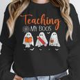 Halloween Ghost Teachers Teaching My Boos Costume Women Men Women Crewneck Sweatshirt, funny design