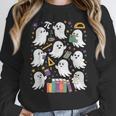 Halloween Math Teacher Ghost Math Teacher Spooky Halloween Women Crewneck Sweatshirt, funny design