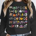 Halloween Nursery Teacher Shirt Halloween Alphabet Women Crewneck Sweatshirt, funny design
