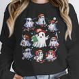 Halloween PE Teacher Ghost Playing Sports Physical Education Women Crewneck Sweatshirt, Pe Teacher Gifts, funny design