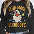 Halloween Read More Books Retro Costume Teacher Women Girls Women Crewneck Sweatshirt, funny design Halloween Read More Books Retro Costume Teacher Women Girls Women Crewneck Sweatshirt, funny design