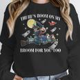 Halloween There's Room On My Broom For You Too Teacher Women Crewneck Sweatshirt, funny design Halloween There's Room On My Broom For You Too Teacher Women Crewneck Sweatshirt, funny design