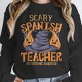 Halloween Scary Spanish Teacher No Costume Required For Men Women Women Crewneck Sweatshirt, funny design