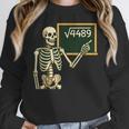 Halloween Skeleton 67 Meme Square Root 4489 Math Teacher Women Crewneck Sweatshirt, funny design Halloween Skeleton 67 Meme Square Root 4489 Math Teacher Women Crewneck Sweatshirt, funny design