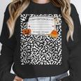 Halloween Teacher Composition Book Notebook Matching Group Women Crewneck Sweatshirt, funny design Halloween Teacher Composition Book Notebook Matching Group Women Crewneck Sweatshirt, funny design