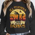 Halloween Teacher Shirt All Teachers Love Brains Halloween Men Women Women Crewneck Sweatshirt, funny design Halloween Teacher Shirt All Teachers Love Brains Halloween Men Women Women Crewneck Sweatshirt, funny design