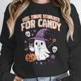 Halloween Teacher Trade Students For Candy Costume Women Women Crewneck Sweatshirt, funny design Halloween Teacher Trade Students For Candy Costume Women Women Crewneck Sweatshirt, funny design