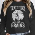 Halloween Teacher Tshirts Zombie Teachers Love Brains Women Crewneck Sweatshirt, funny design Halloween Teacher Tshirts Zombie Teachers Love Brains Women Crewneck Sweatshirt, funny design