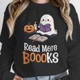 Halloween Teacher Women Cute Reading Ghost Read More Books Women Crewneck Sweatshirt, funny design Halloween Teacher Women Cute Reading Ghost Read More Books Women Crewneck Sweatshirt, funny design