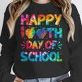 Happy 100th Day Of School Teacher Student 100 Days Tie Dye Men Women Kids Women Crewneck Sweatshirt, funny design Happy 100th Day Of School Teacher Student 100 Days Tie Dye Men Women Kids Women Crewneck Sweatshirt, funny design