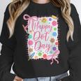 Happy Dot Day Bow Coquette For Teacher Girls Women Crewneck Sweatshirt, funny design Happy Dot Day Bow Coquette For Teacher Girls Women Crewneck Sweatshirt, funny design