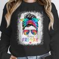 Happy Fri-Yay Friday Teacher Life Happy Friday Women Crewneck Sweatshirt, funny design