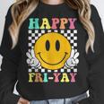 Happy Fri-Yay Teacher Friday Weekend School Women Crewneck Sweatshirt, funny design