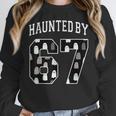 Haunted By 6 7 67 Six Seven Halloween Teacher Mom Women Crewneck Sweatshirt, funny design Haunted By 6 7 67 Six Seven Halloween Teacher Mom Women Crewneck Sweatshirt, funny design