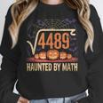 Haunted By Math 67 Meme Math Teacher Square Root 4489 Women Crewneck Sweatshirt, funny design