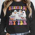 Haunted By My TBR Cute Ghosts Book Reading Teacher Halloween Women Crewneck Sweatshirt, funny design Haunted By My TBR Cute Ghosts Book Reading Teacher Halloween Women Crewneck Sweatshirt, funny design
