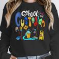 We Heart Love Our School Custodian For Teacher & Kids Women Crewneck Sweatshirt, funny design