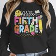 Hello Fifth Grade Team 5th Grade Back To School Teacher Kids Women Crewneck Sweatshirt, funny design