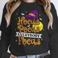 Hocus Pocus Everybody Focus Halloween Teacher Men Women Kids Women Crewneck Sweatshirt, funny design