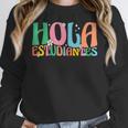 Hola Estudiantes Maestra Back To School Spanish Teacher Women Crewneck Sweatshirt, funny design Hola Estudiantes Maestra Back To School Spanish Teacher Women Crewneck Sweatshirt, funny design