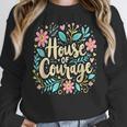 House Of Courage Flowers RCA School Teacher Student Tee Women Crewneck Sweatshirt, funny design