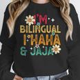 I’m Bilingual I Haha And Jaja Spanish Teacher Bilingual For Men Women Girls Kids Women Crewneck Sweatshirt, funny design I’m Bilingual I Haha And Jaja Spanish Teacher Bilingual For Men Women Girls Kids Women Crewneck Sweatshirt, funny design